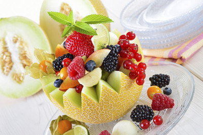 Gefüllte Melone