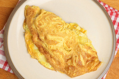 Ziegenkäse-Omelette mit marinierten Feigen