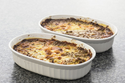 Überbackener Reisauflauf