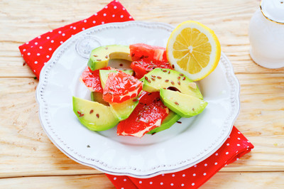 Grapefruit-Avocado-Gratin