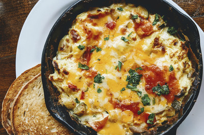 Salat mit Omelette