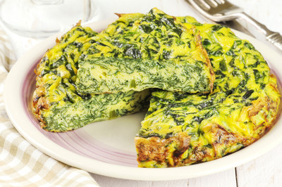 Omelette mit Spinat
