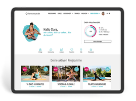 fitnessRAUM.de auf dem iPad