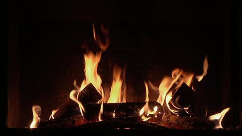 Vorschaubild: Premium Kamin - Holzscheit nachlegen
